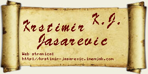 Krstimir Jašarević vizit kartica